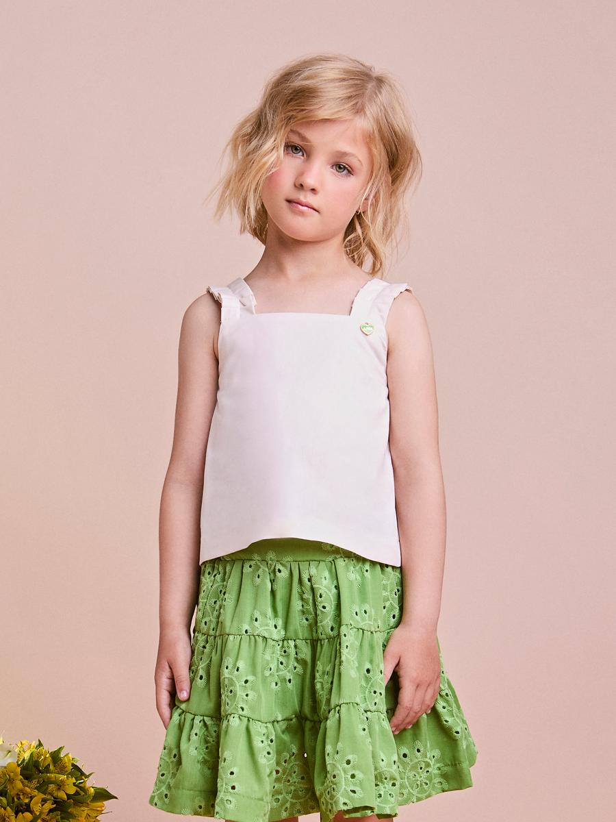 Conjunto de Laise Verde com Bordados Anime