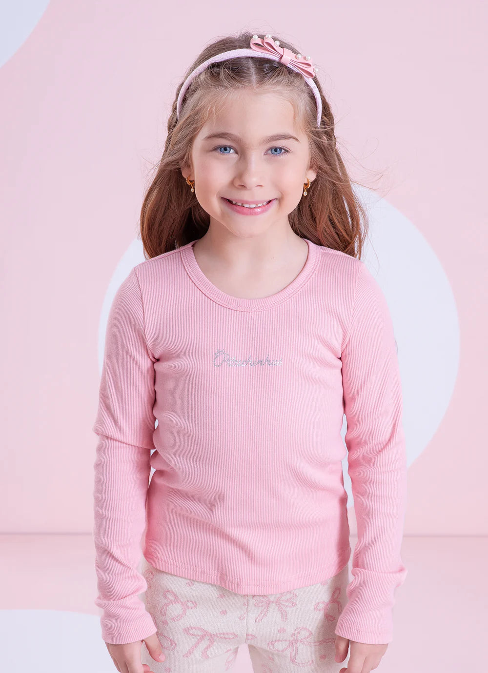 Blusa Rib Rosa Dolce Pituchinhus