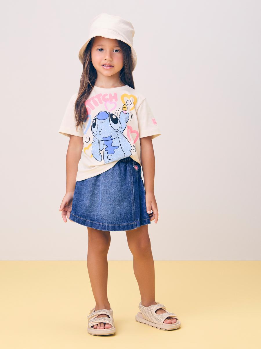 Blusa do Stitch Aloha com Strass Momi
