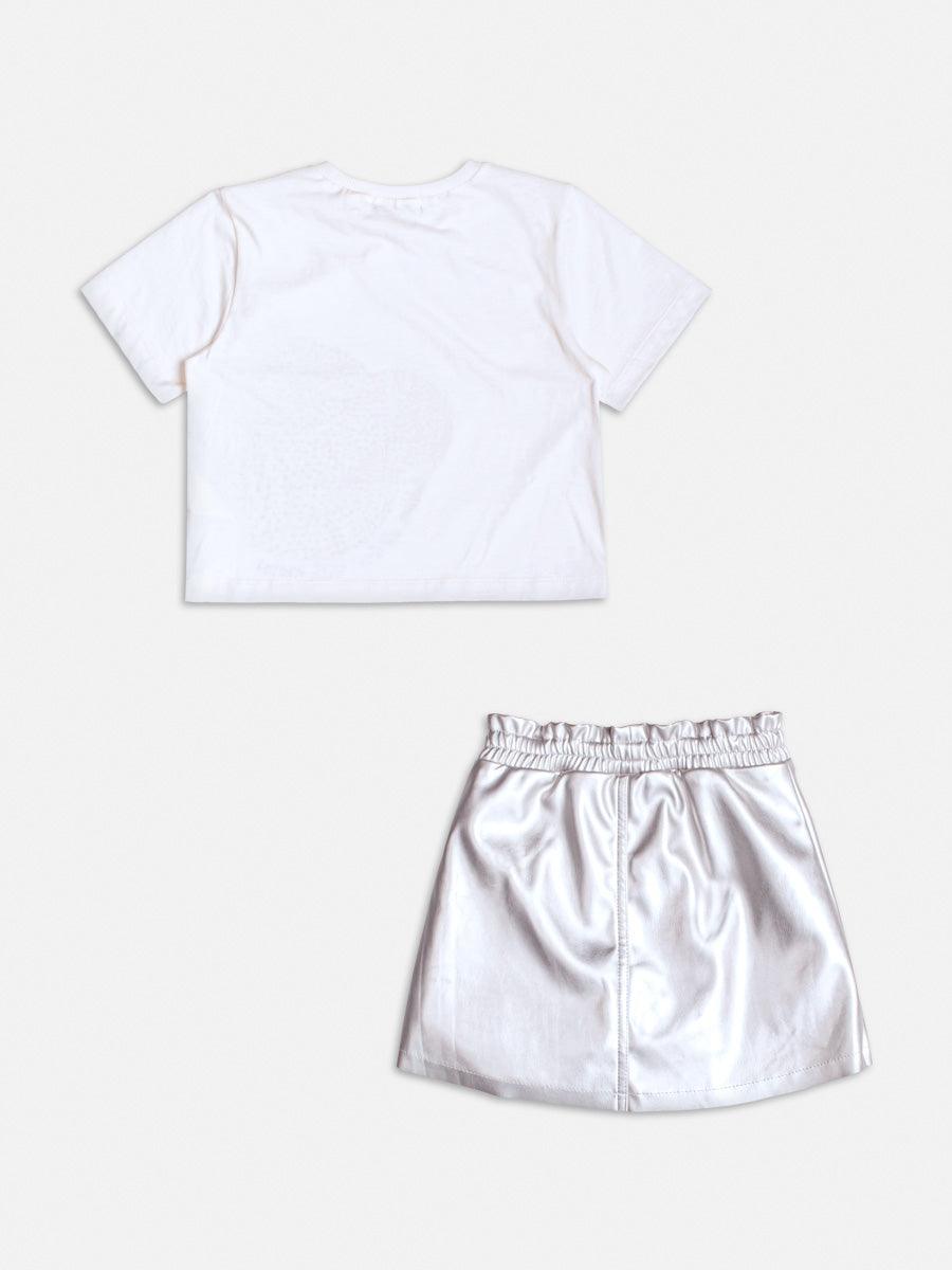 Conjunto Blusa Saia Perola - BambolePetit