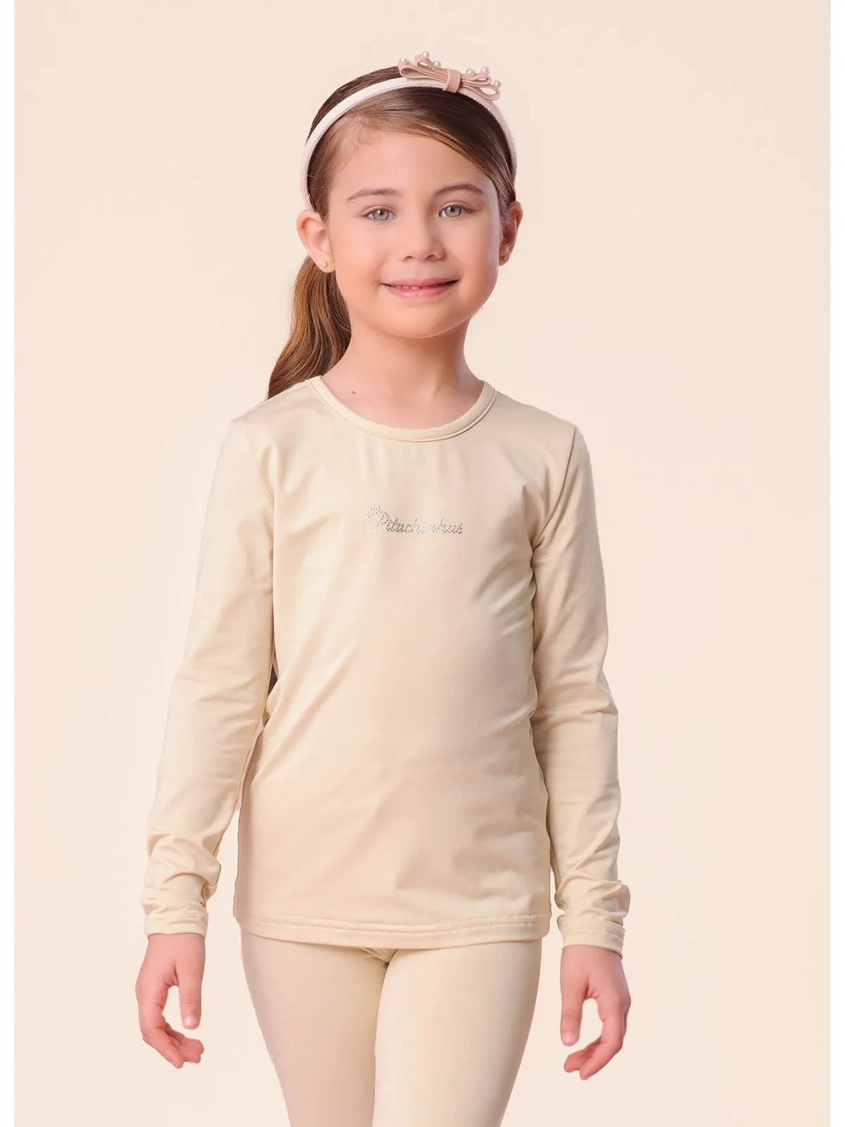 Blusa Térmica Pituchinhus Bege Claro - BambolePetit