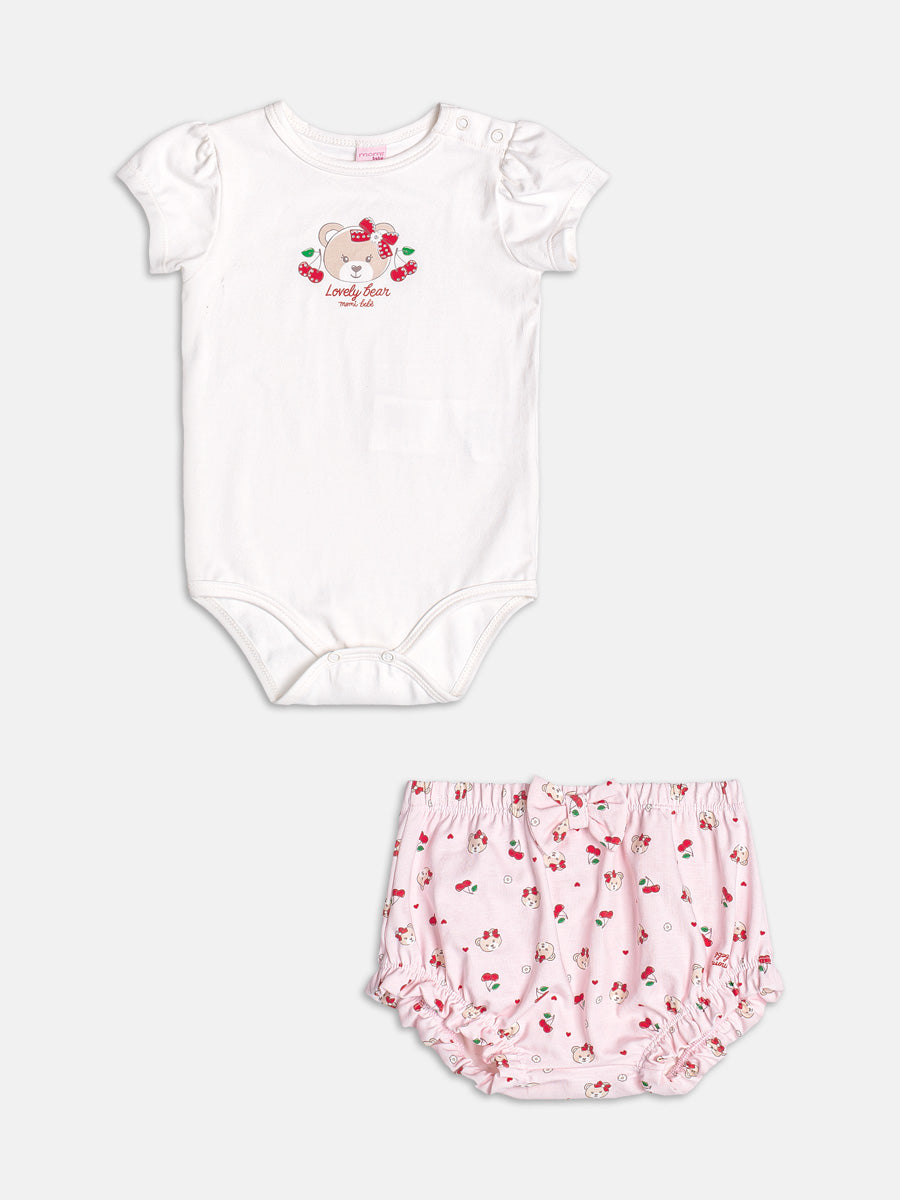 Conjunto Body e Shorts Perola Momi