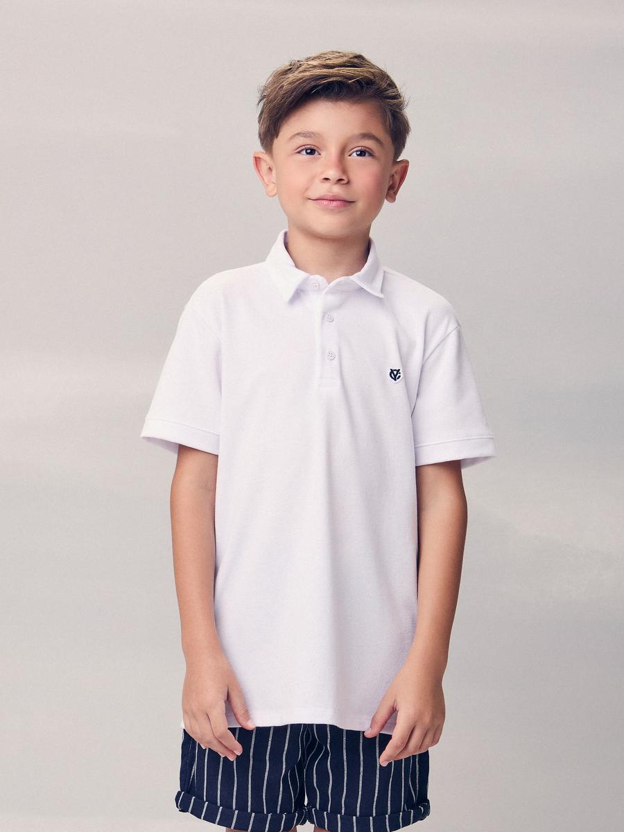 Camisa Polo Branca Youccie