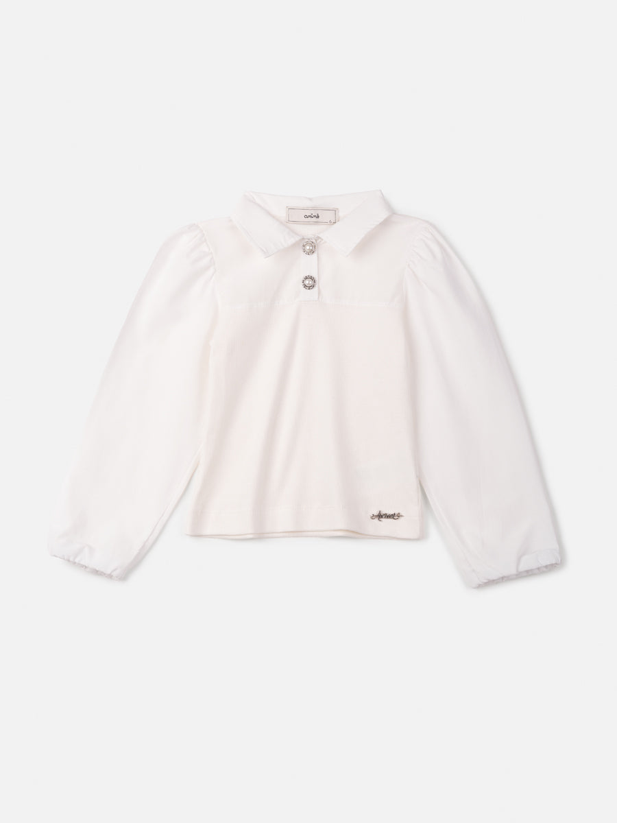 Blusa Manga Longa Mangas Bufantes - BambolePetit