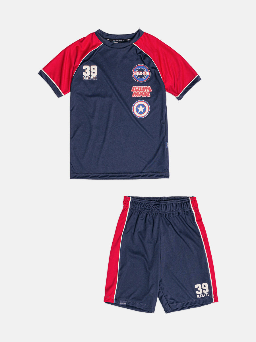 Conjunto T-Shirt e Bermuda Azul Marinho Youccie