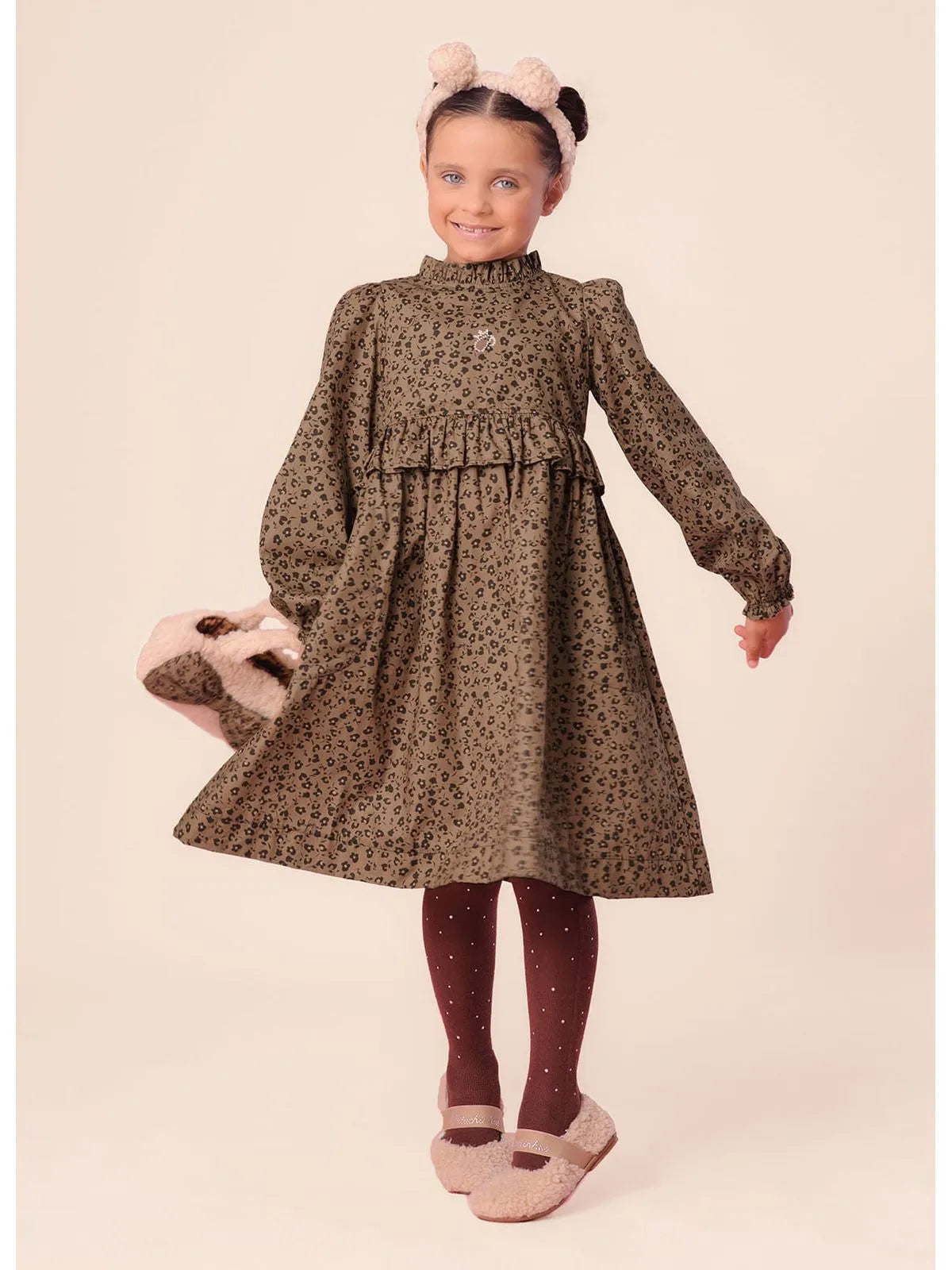Vestido Algodão Estampa Onçinha Pituchinhus