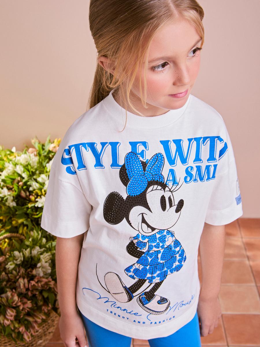 Conjunto Azul da Minnie Mouse com Strass Anime