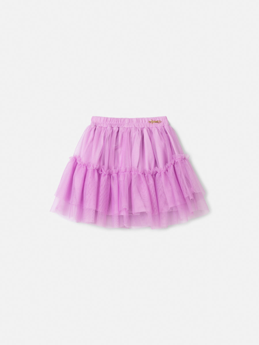 Saia de Tule Tutu Roxo Anime