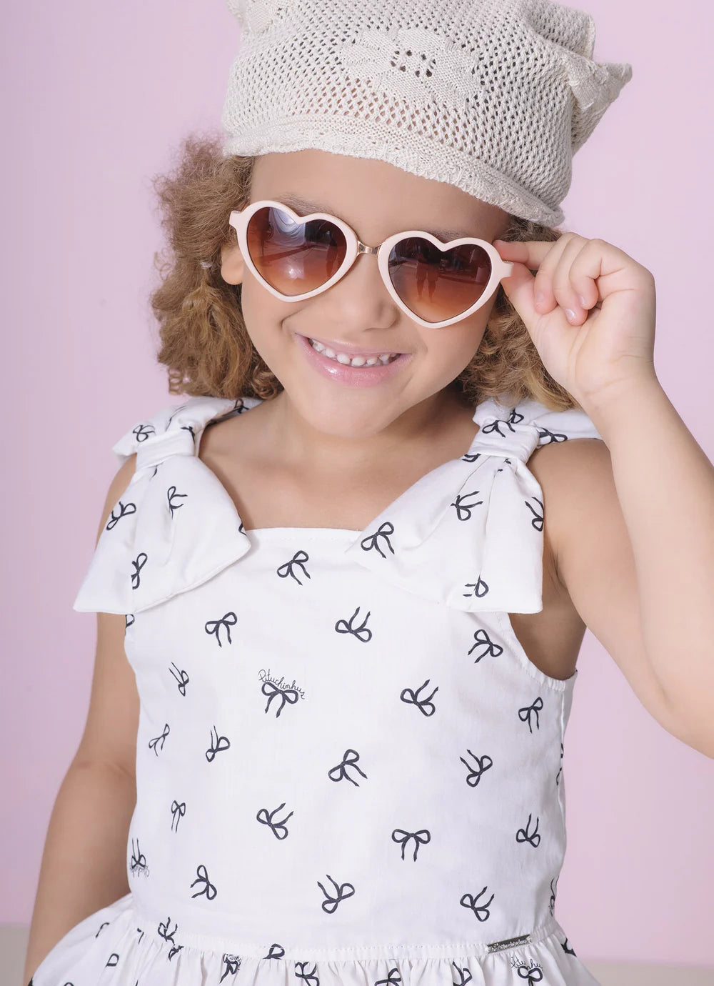 Blusa Algodão Maxi Laços Puffer Pituchinhus