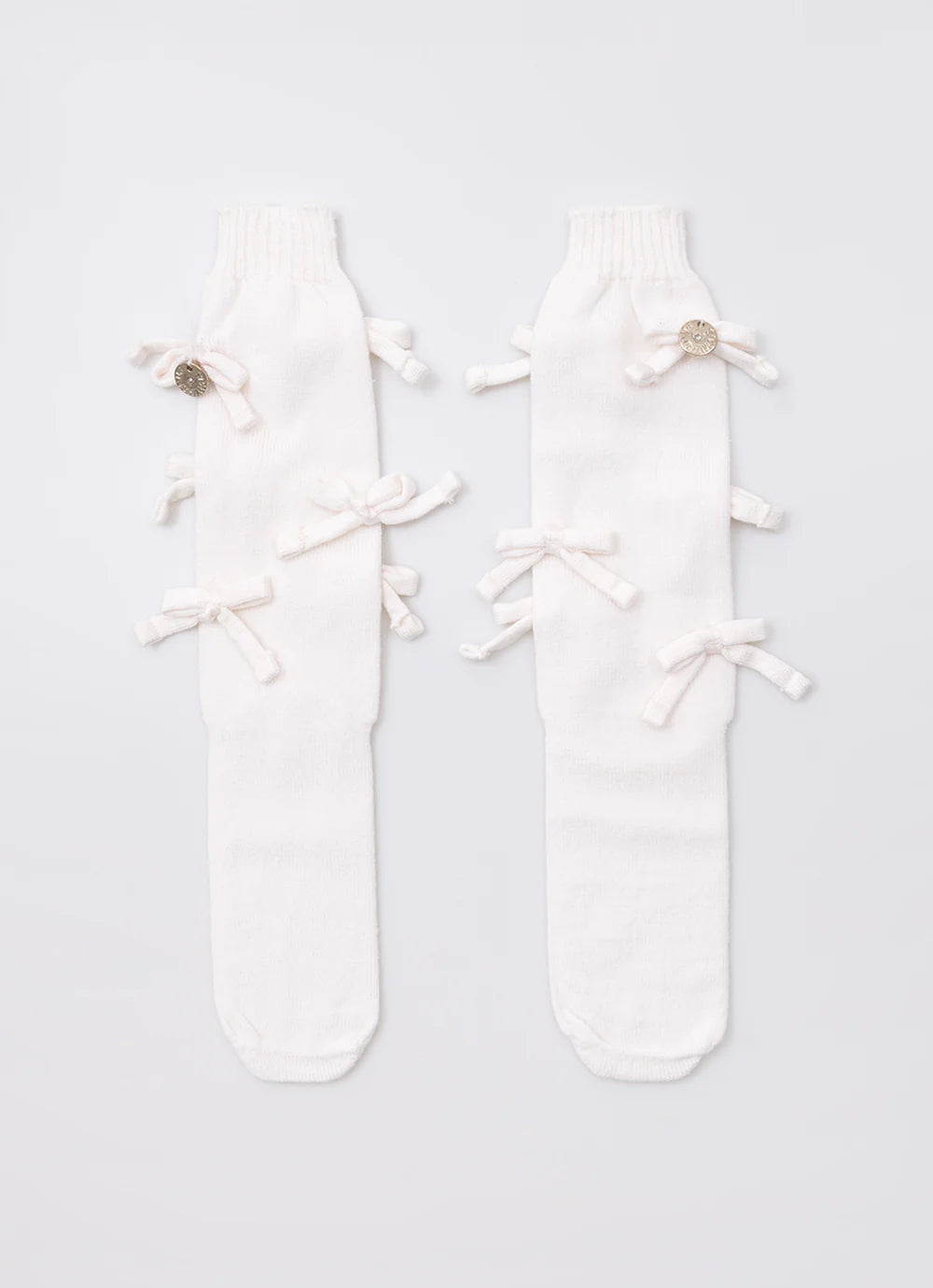Meia Tricot Lacinhos Off White Pituchinhus
