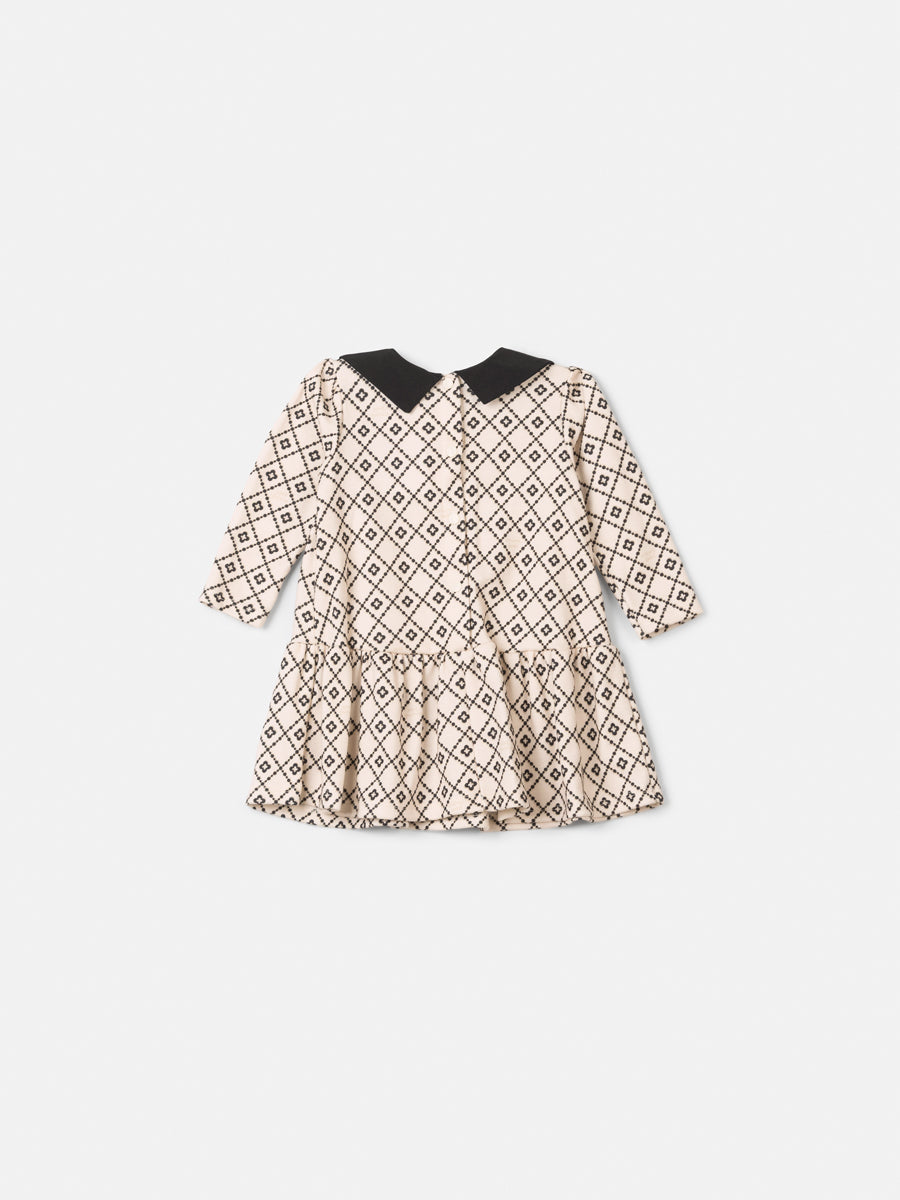 Vestido Manga Longa Com Gola Laco Baby Amori Animê