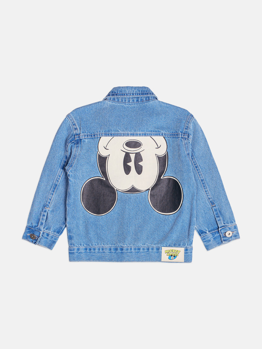 Jaqueta Jeans Com Bolso Disney Youccie