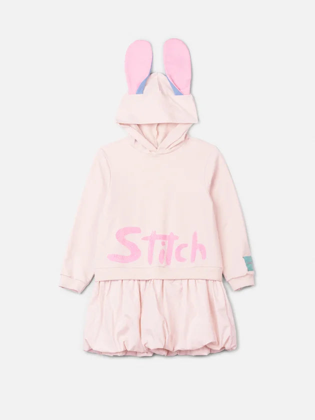 Vestido Stitch Balone Bege - BambolePetit