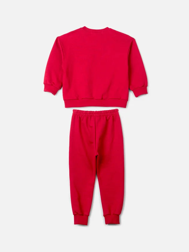 Conjunto Casaco Calca Minnie Vermelho Berry Animê