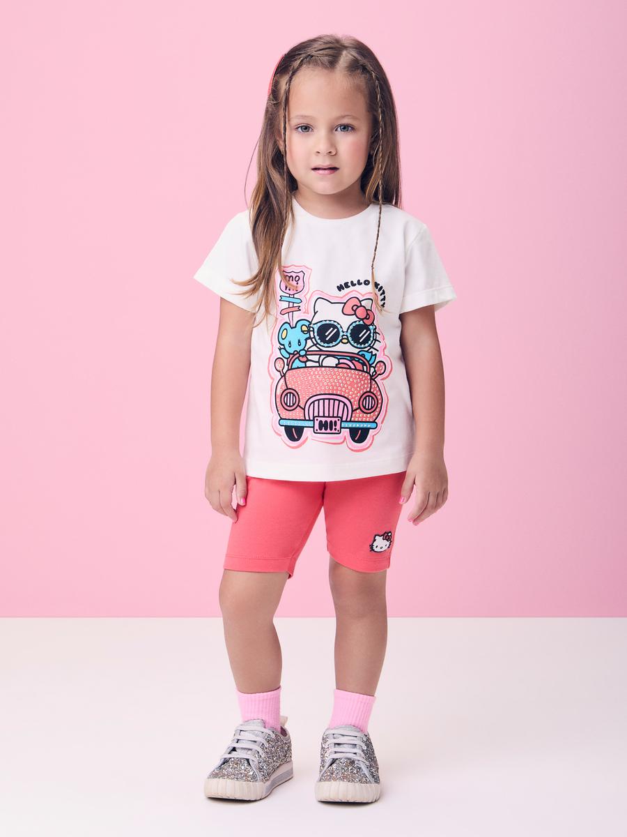 Conjunto Rosa Coral da Hello Kitty Momi