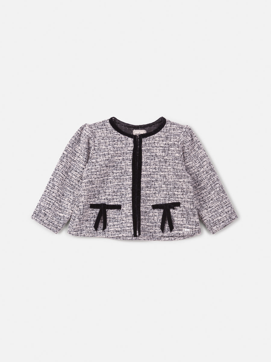 Casaco Tweed Preto/Off - BambolePetit
