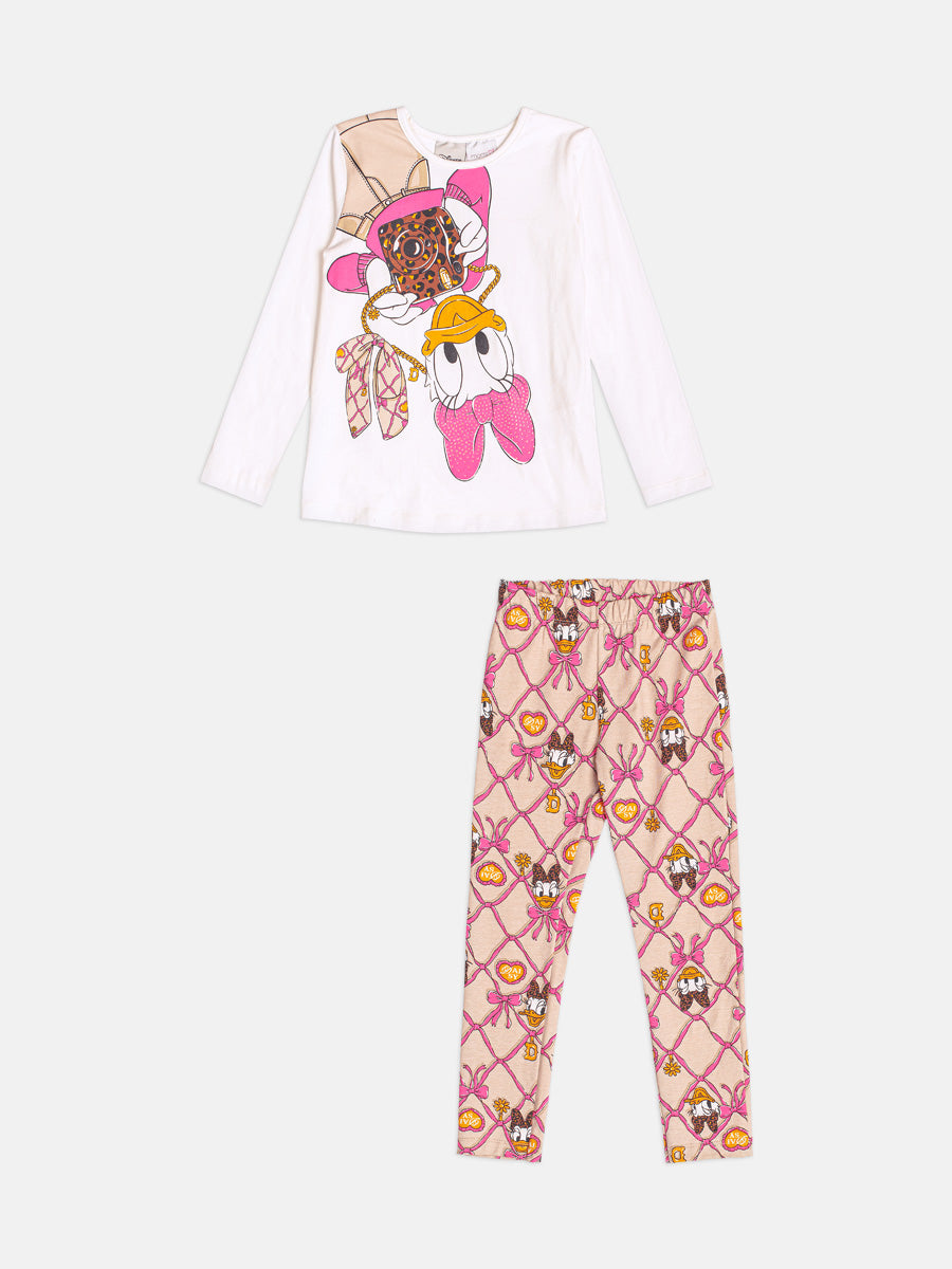 Conjunto Blusa Manga Longa Daisy e Leggin Perola Momi