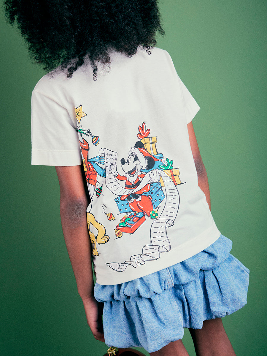 T-Shirt Mickey e Amigos Natal Anime