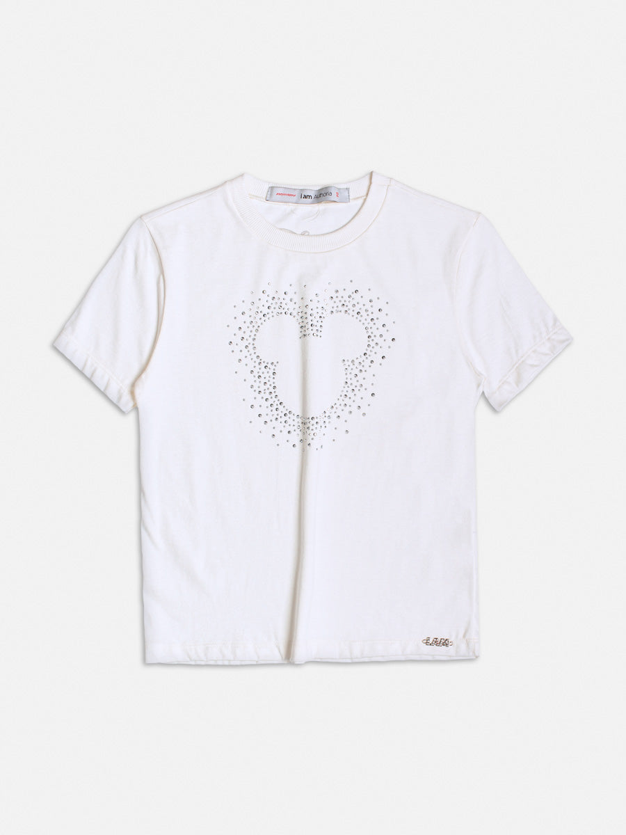 T Shirt Pedraria Mickey Perola - BambolePetit