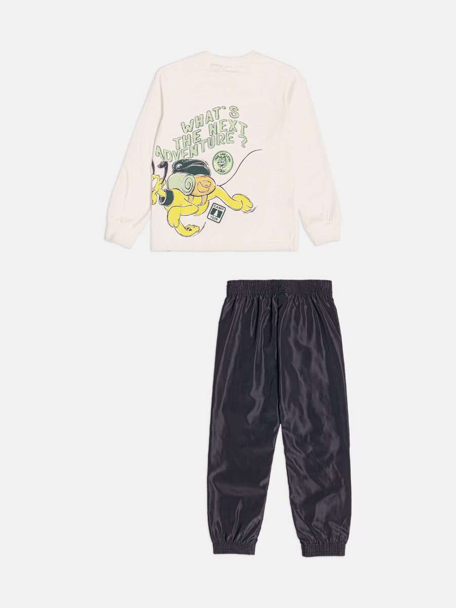Conjunto Manga Longa Tshirt Mickey e Calca Youccie