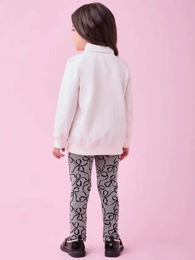 Conjunto Ballerine com Estampa de Laços
