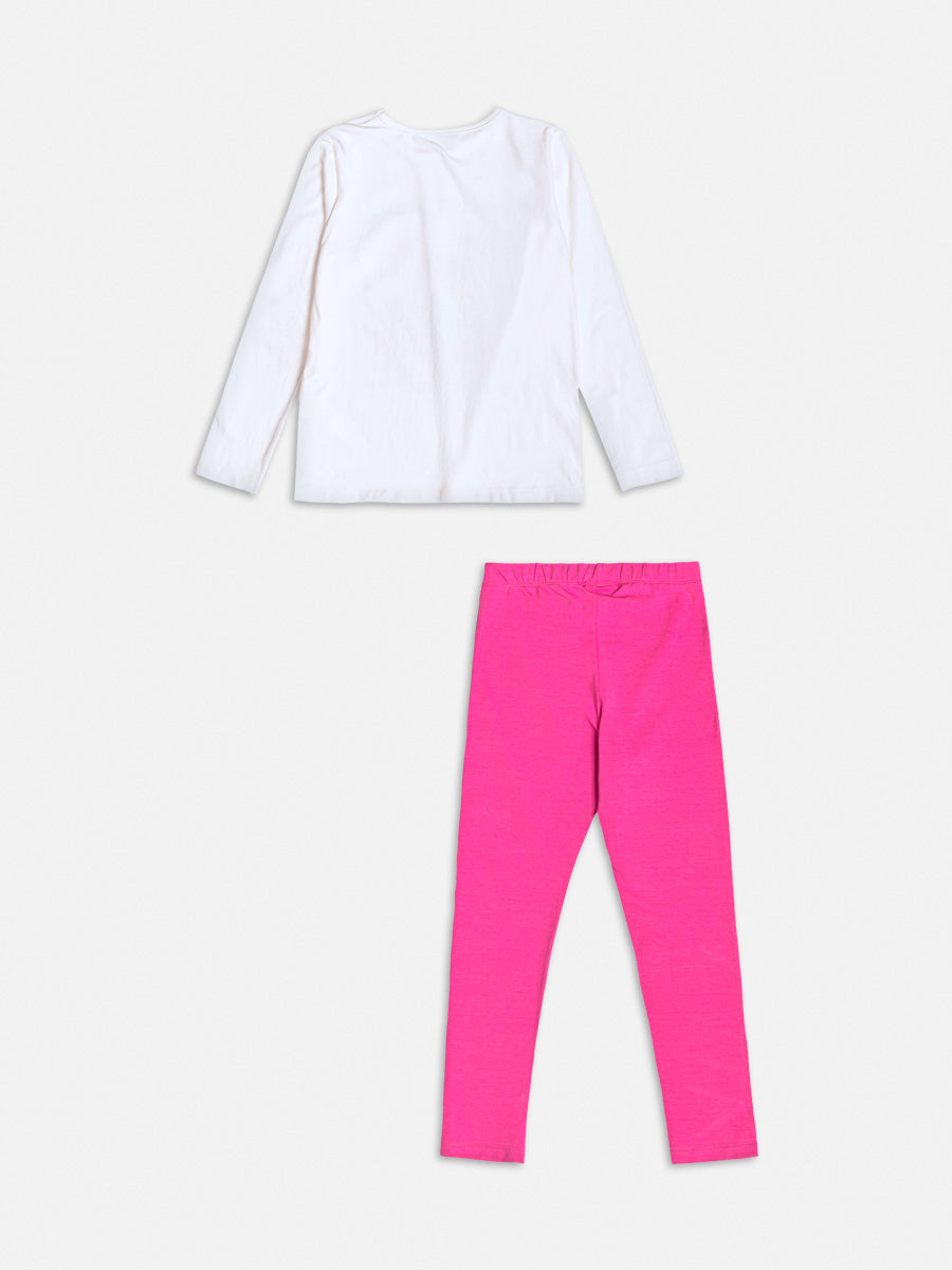 Conjunto Manga Longa Blusa Leggin Perola - BambolePetit