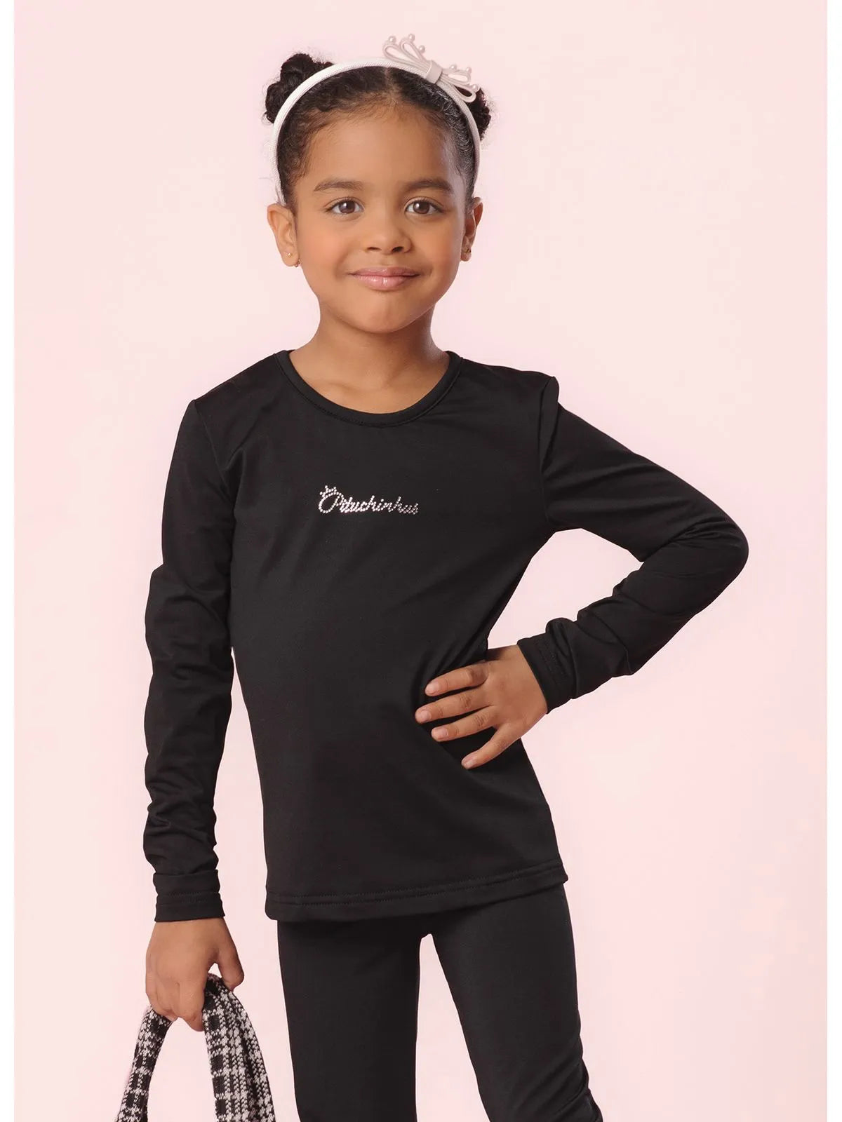 Blusa Térmica Pituchinhus Preto - BambolePetit