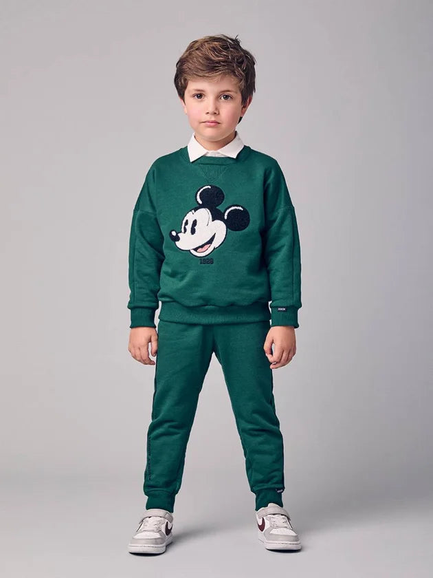 Conjunto Casaco e Calca Verde Mickey College Youccie