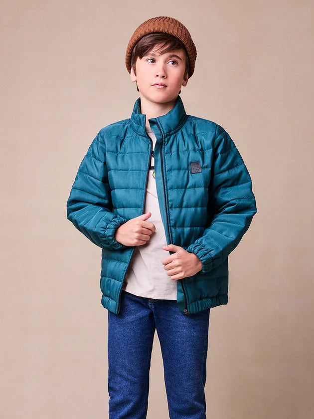 Jaqueta Puffer Verde Garrafa - BambolePetit